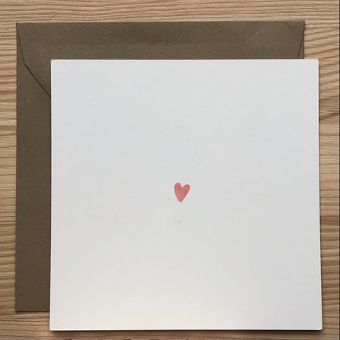 Card Heart Pink