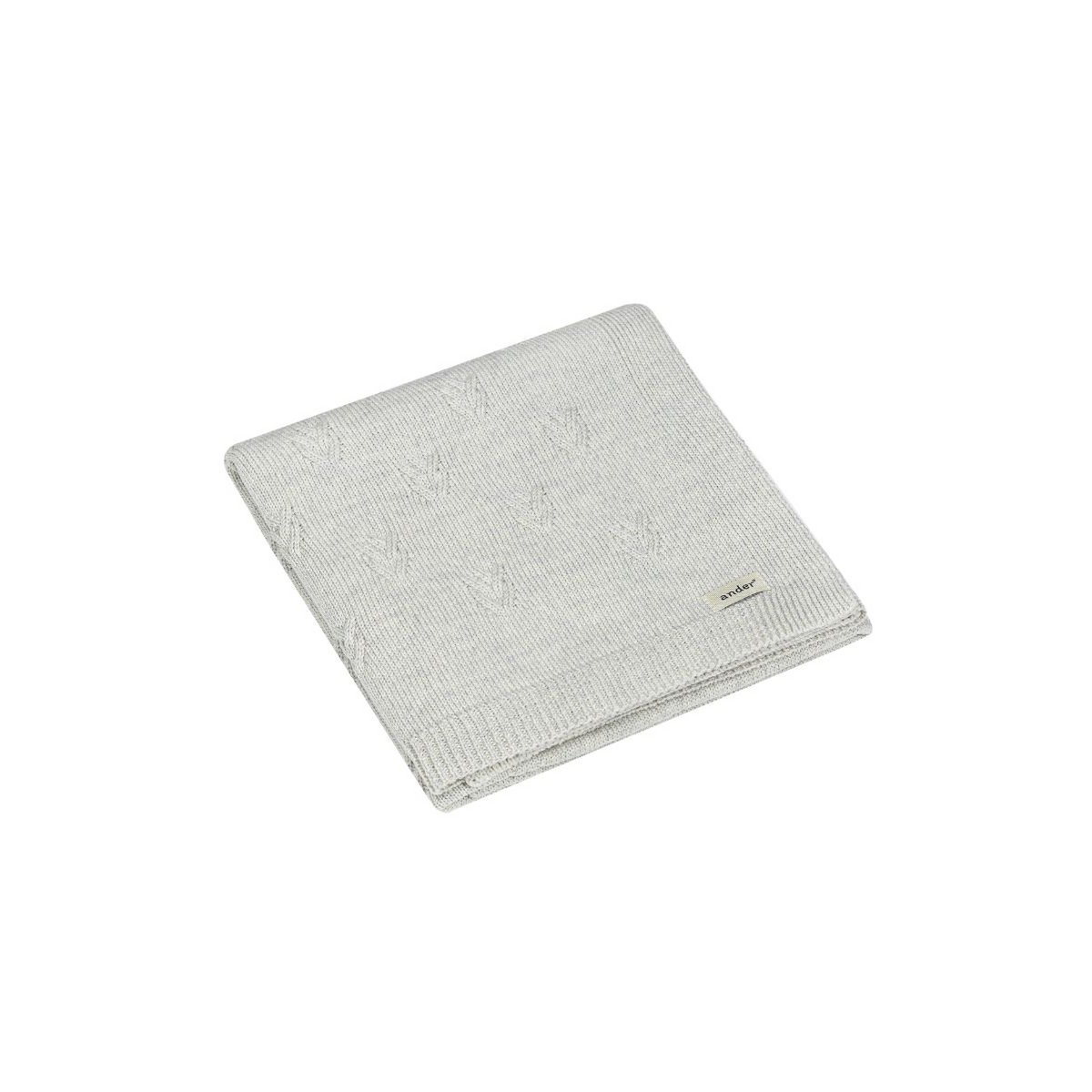 DIEGO baby blanket – 100% merino wool – gray