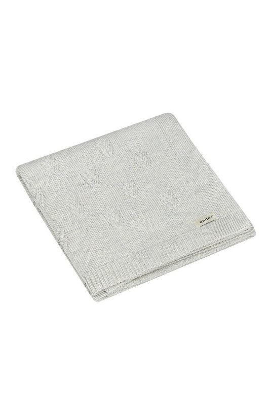 DIEGO baby blanket – 100% merino wool – gray