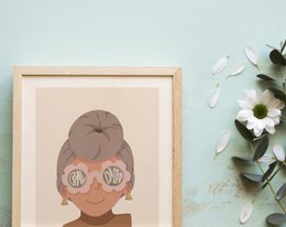 Goal Digger moslim meisje empowerment Wall Art Print