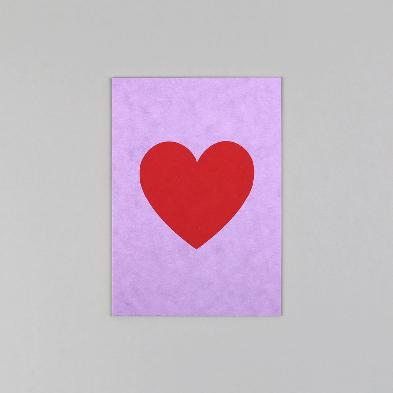 Carte postale coupée en bois Helene Herz