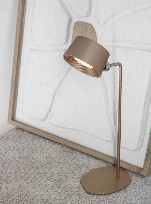 Schreibtischlampe Design LED auf Batterie weiß, mit Wandmontage