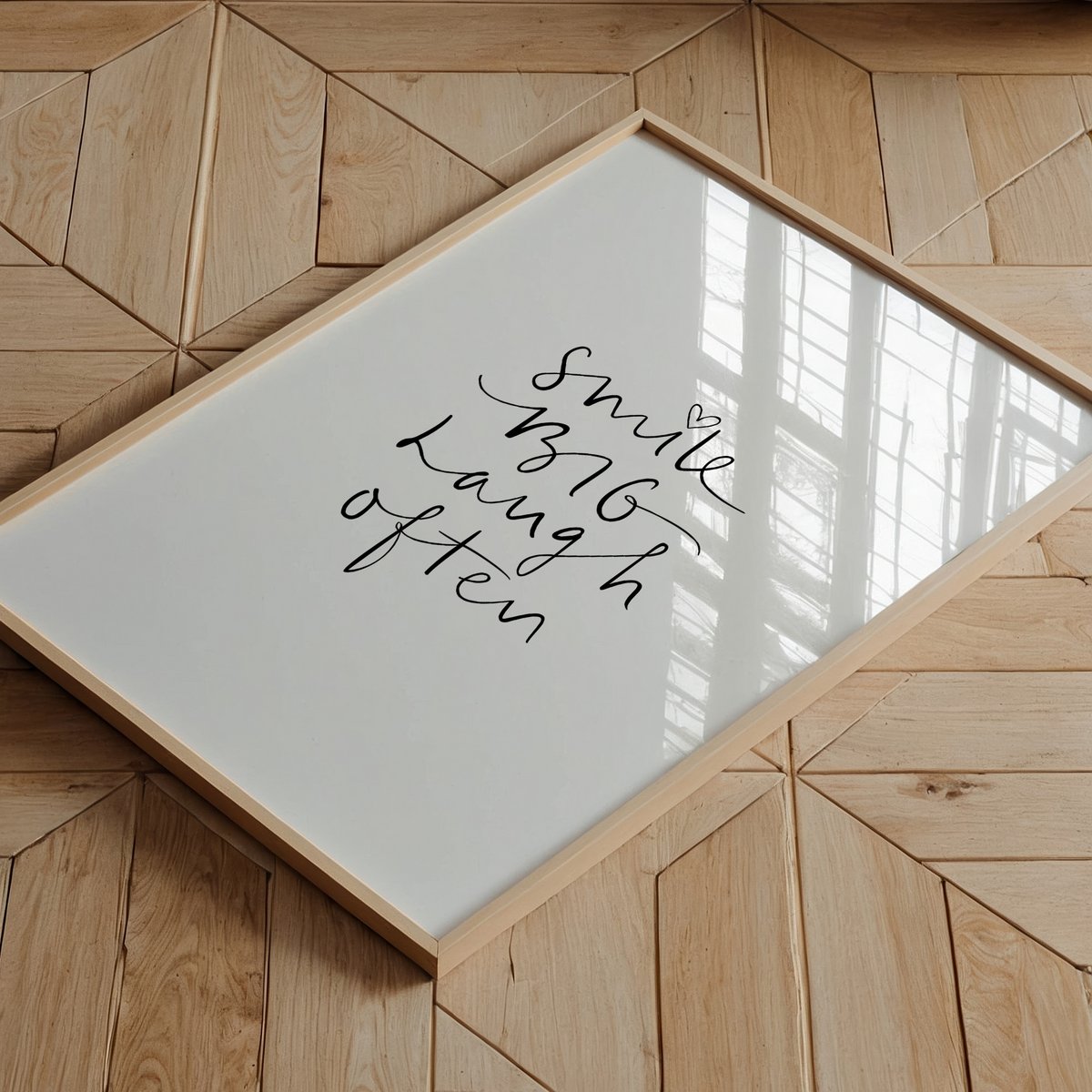 Poster: Smile big laugh often