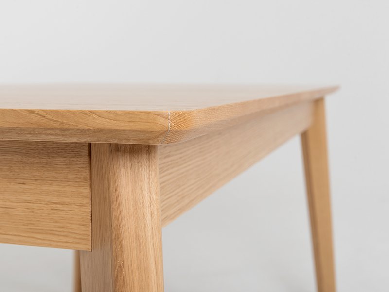 WOODYOU mesa de comedor 160x90 desplegable - roble sólido