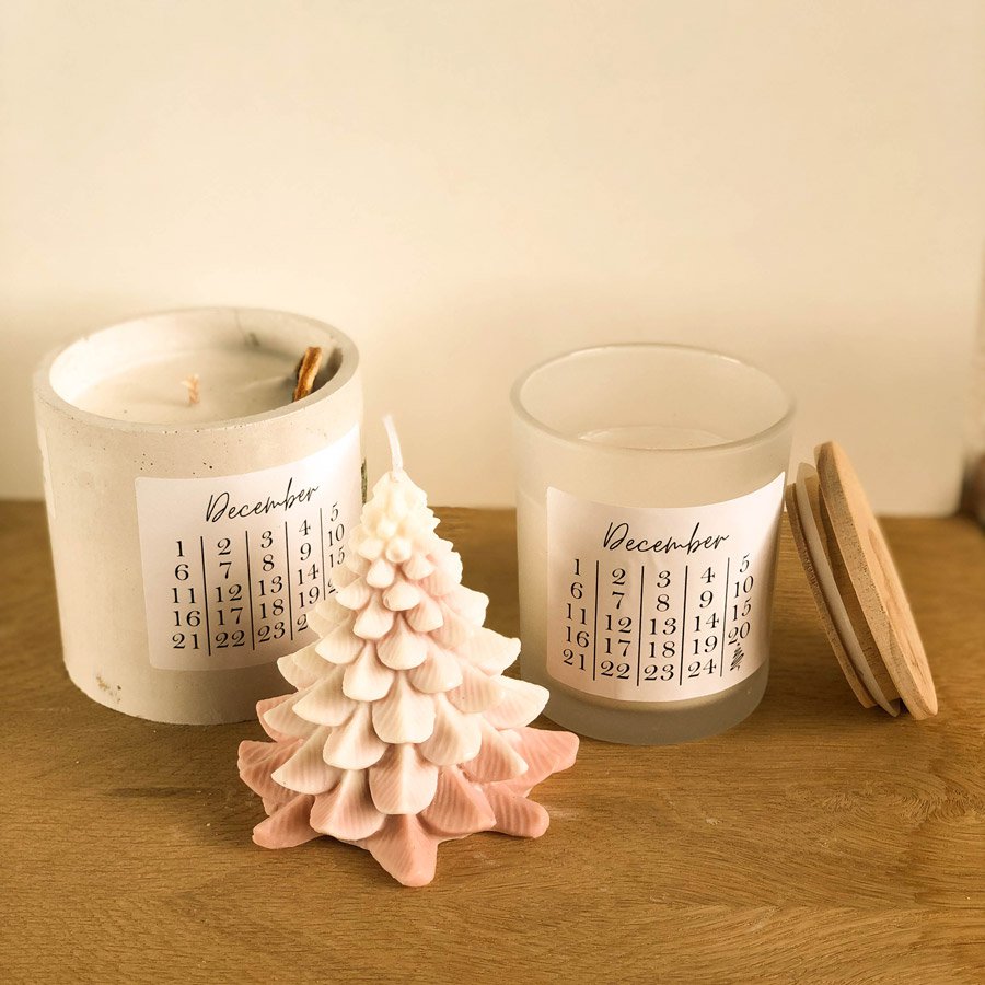 Christmas tree candle (scented or unscented)