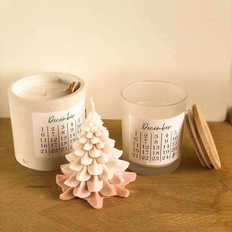 Candela per albero di Natale (profumata o non profumata)