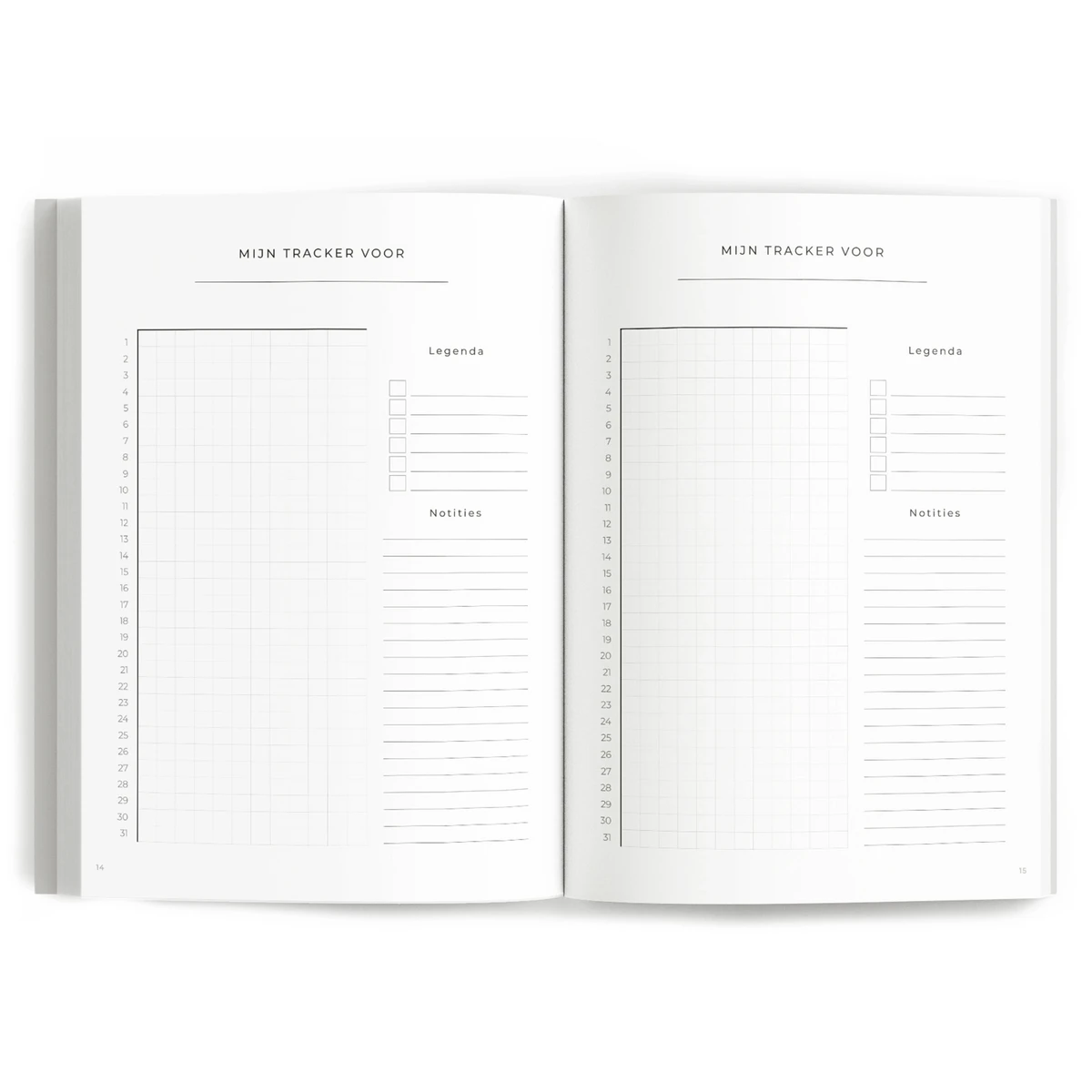 Fyllbooks My Weekly Planner - Dateless - Japandi