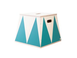 trapezoid plinth "the roll up" ocean green
