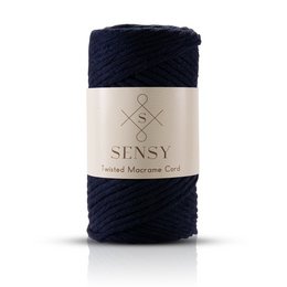 Sensy Premium 3 mm - cordoncino macramè a filo singolo in cotone riciclato al 100%.