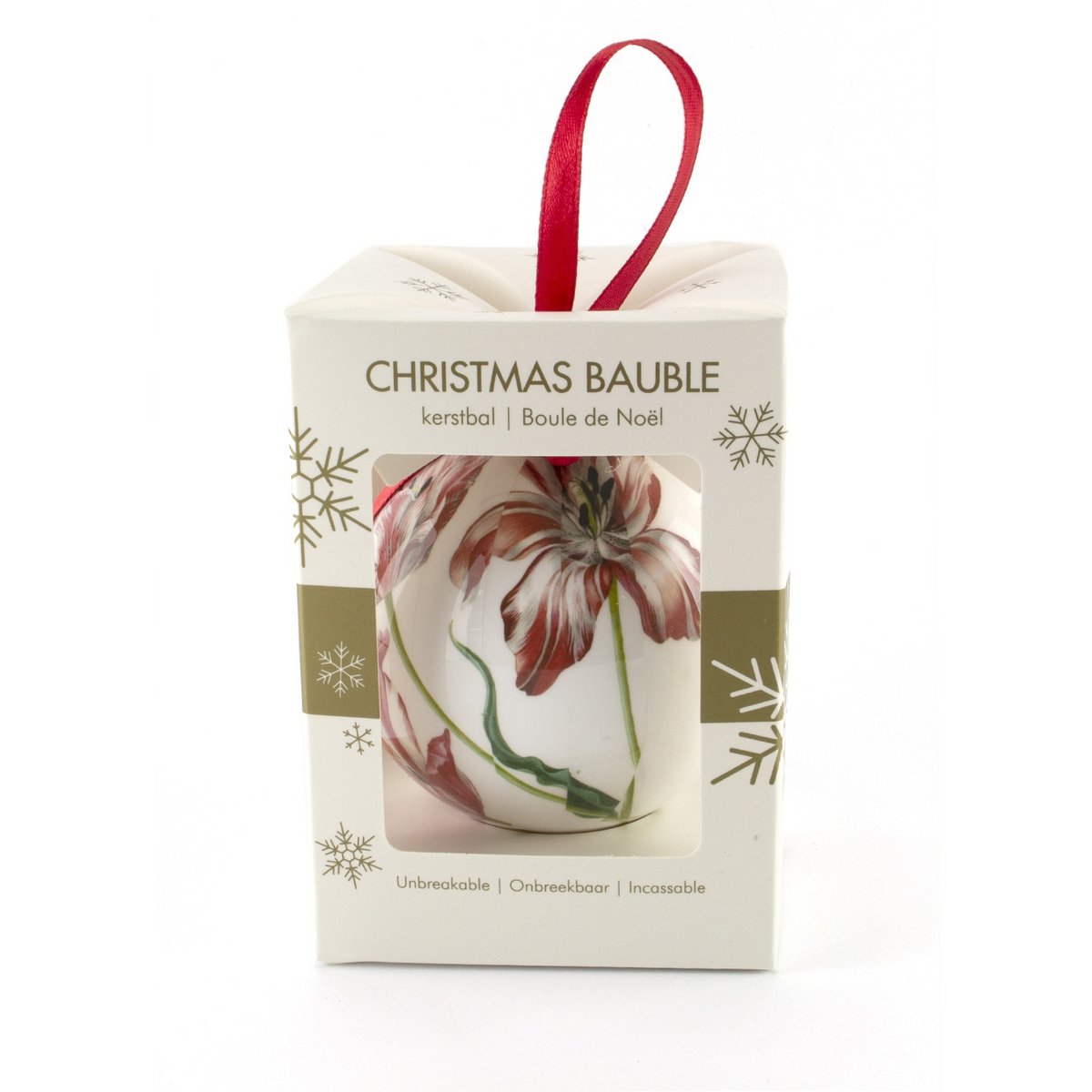 Boule de NoëlTrois tulipes, Merian, incassables