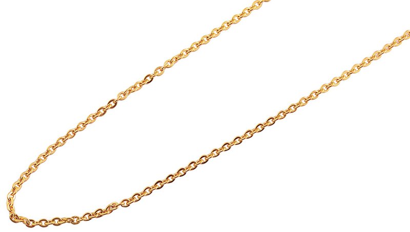 RVS ankerketting "Palynn", goudkleurig, 50 cm/2 mm