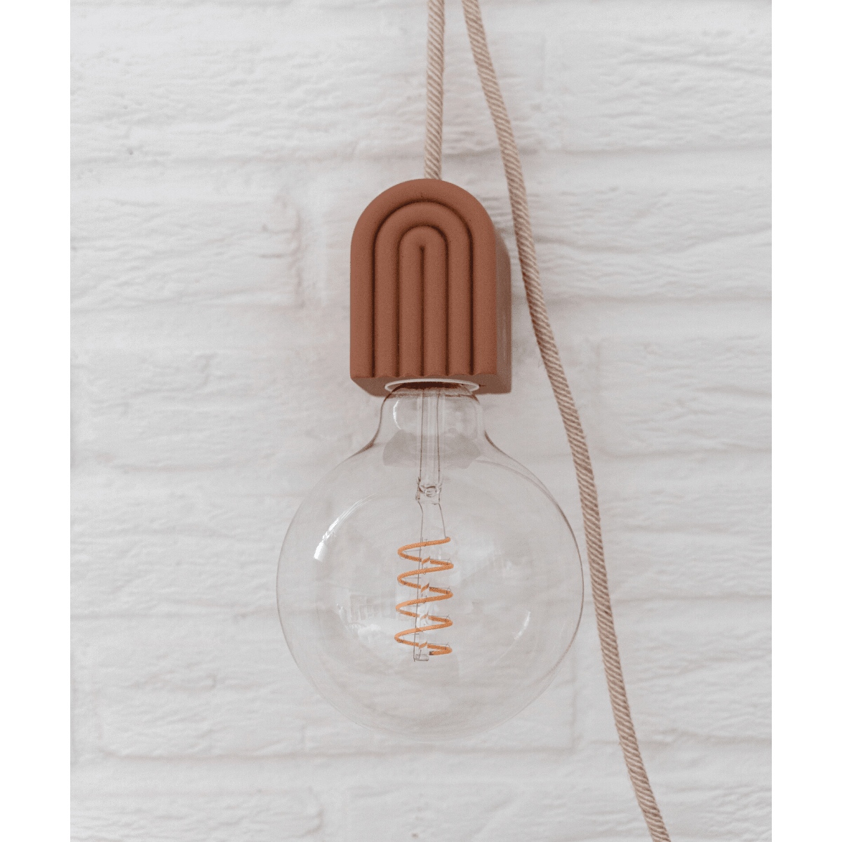 Lampa wisząca Rainbow z terakoty