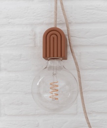 Lampa wisząca Rainbow z terakoty