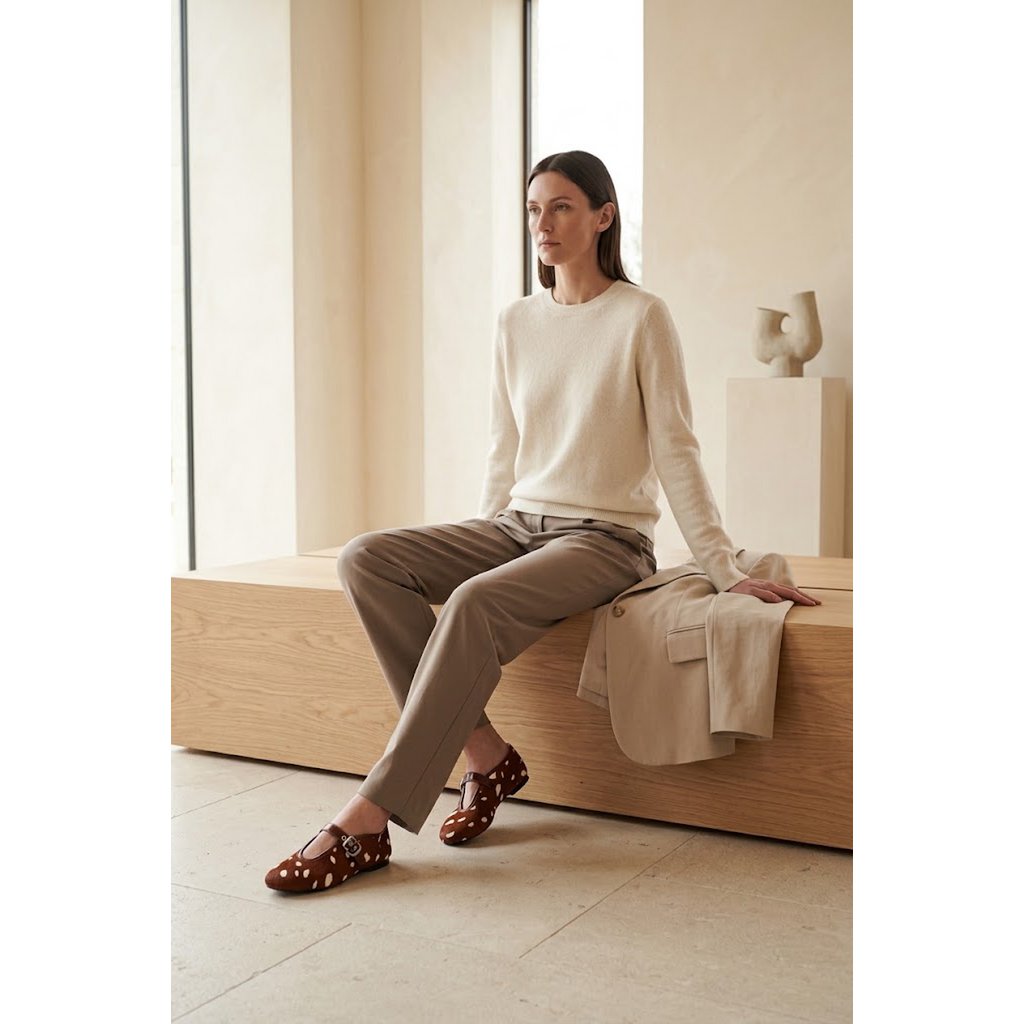 LIZA BAMBY – Hair-On Leder Mary Jane Flats VORBESTELLUNG
