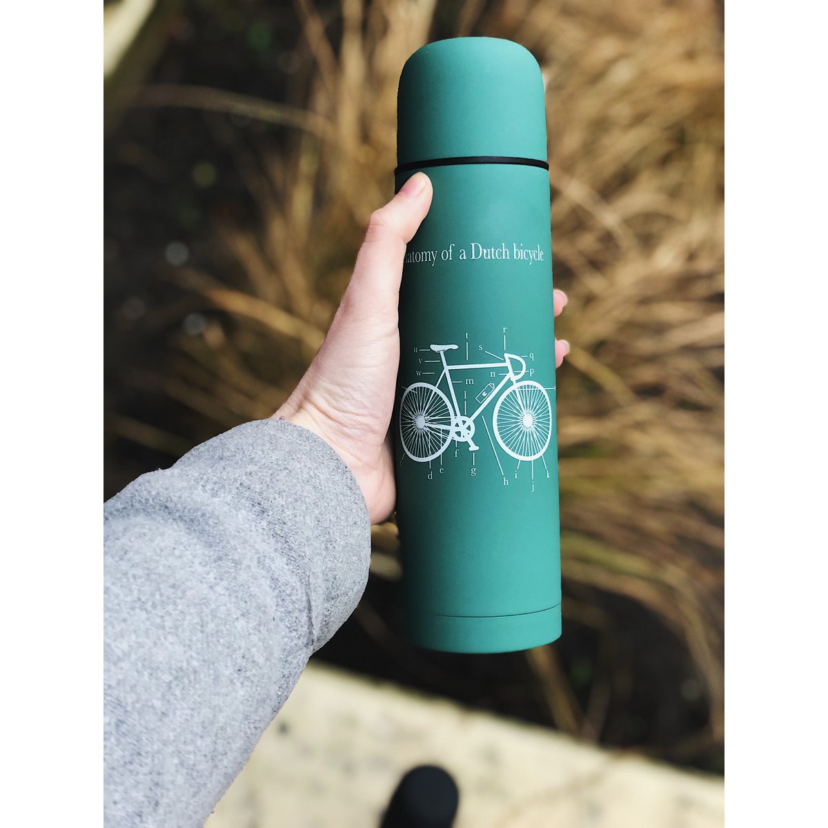 Retulp Insulated double wall Flask 500ML - Green Bicycle