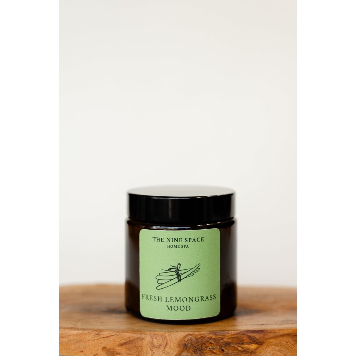 Vela de humor FRESH LEMONGRASS - Mini vidrio marrón