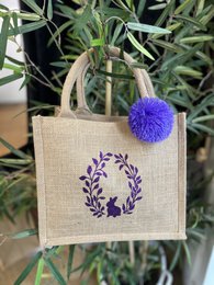 Mini jute shopping bags - Easter collection