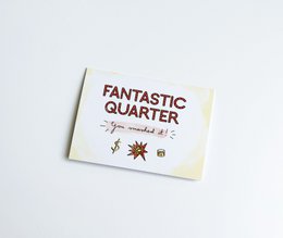 Fun appreciation greeting card - thank you for smashing the quarter