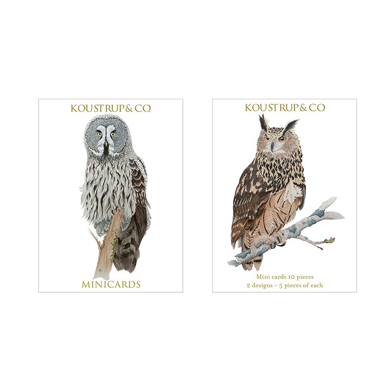 Minicards herfst - Kerkuil