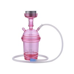 Shisha-Komplettset – ideal für Reisen, Strand, Festivals – Shisha mit Silikonschlauch, Zange, Wasserpfeife, komplettes modernes Acrylglas-Set