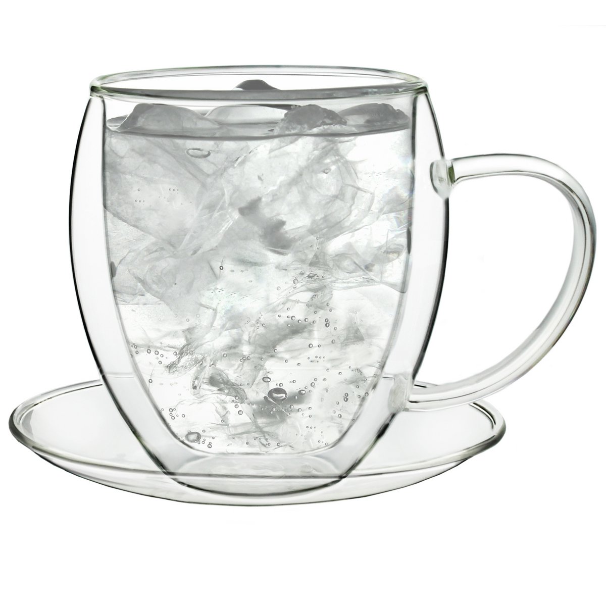 Creano thermal glass 250ml set of 2 with saucer