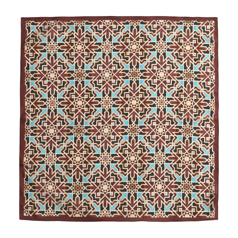 Brown Silk Neckerchief