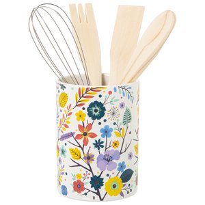 CERAMIC TOOL HOLDER WITH TOOLS °10X15CM, TOOLS:4X25CM ST1175