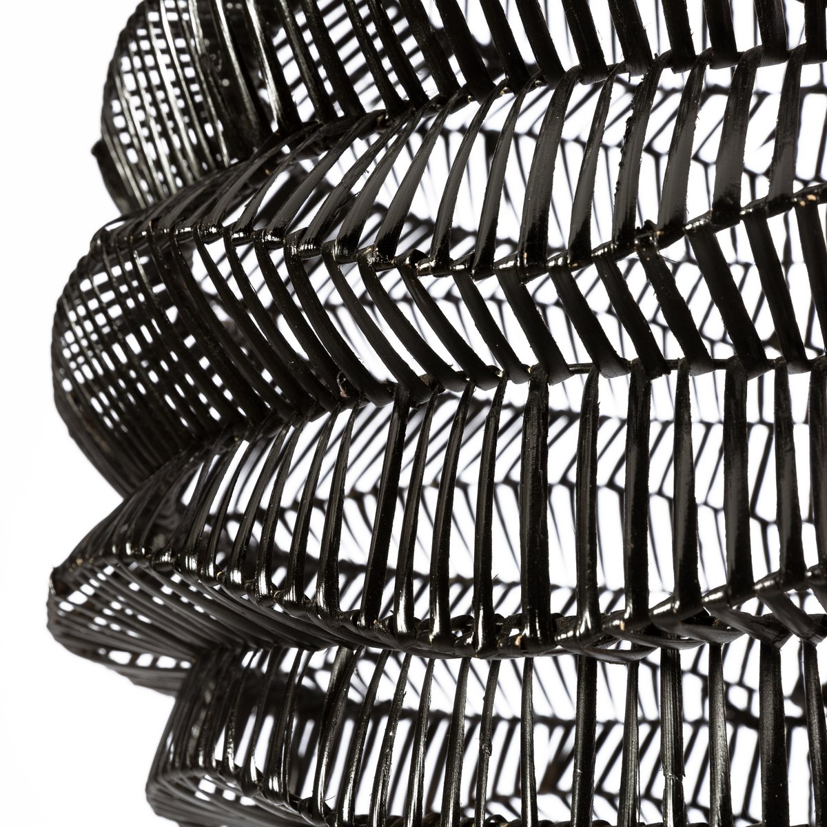 LAMPARA DE TECHO 55X55X60/200 RATAN NEGRO TH7984900