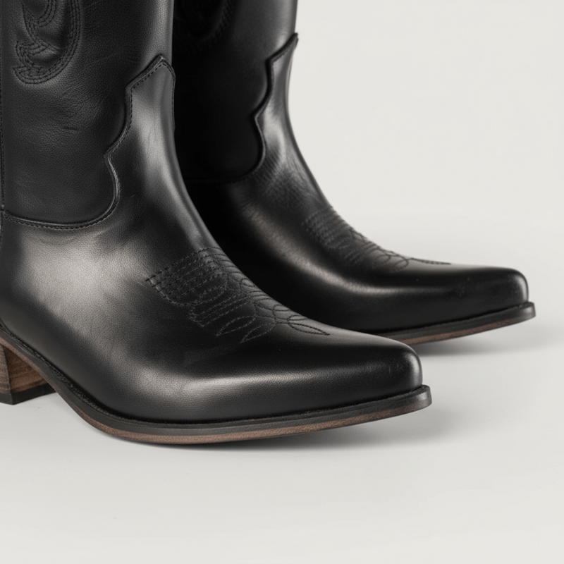 Bottes texanes noires Bryanna