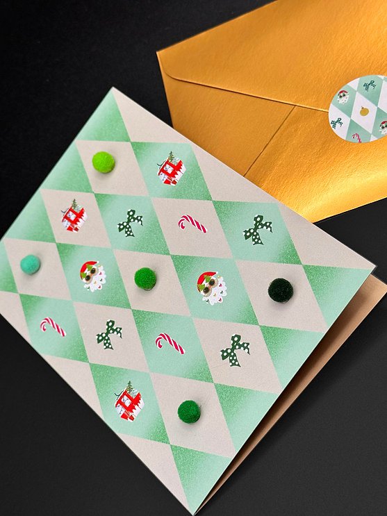 Navidad: Diamante verde