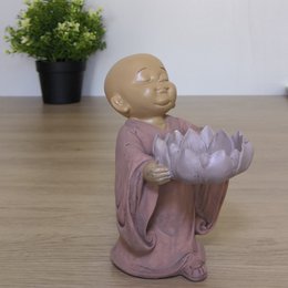 Statuetka Buddy Świecznik CH01 - Świecznik Tealight - Dekoracja Zen i Feng Shui - Szczęśliwy przedmiot - Pomysł na prezent Zen
