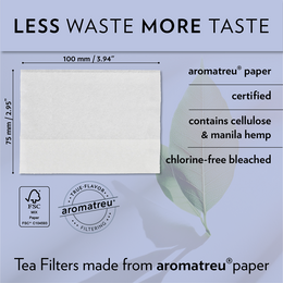 TEA FILTERS + STICK, Tea Filters + 1 Stick