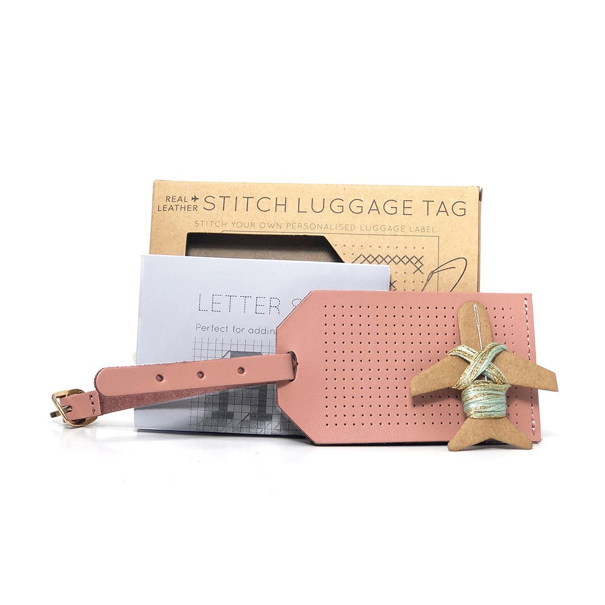 Étiquette de bagage Stitch - Rose