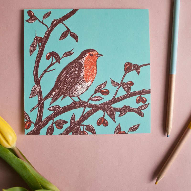 Postcard | robin
