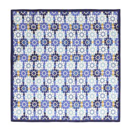 Blue Neck Scarf 100% Silk DalAhorra