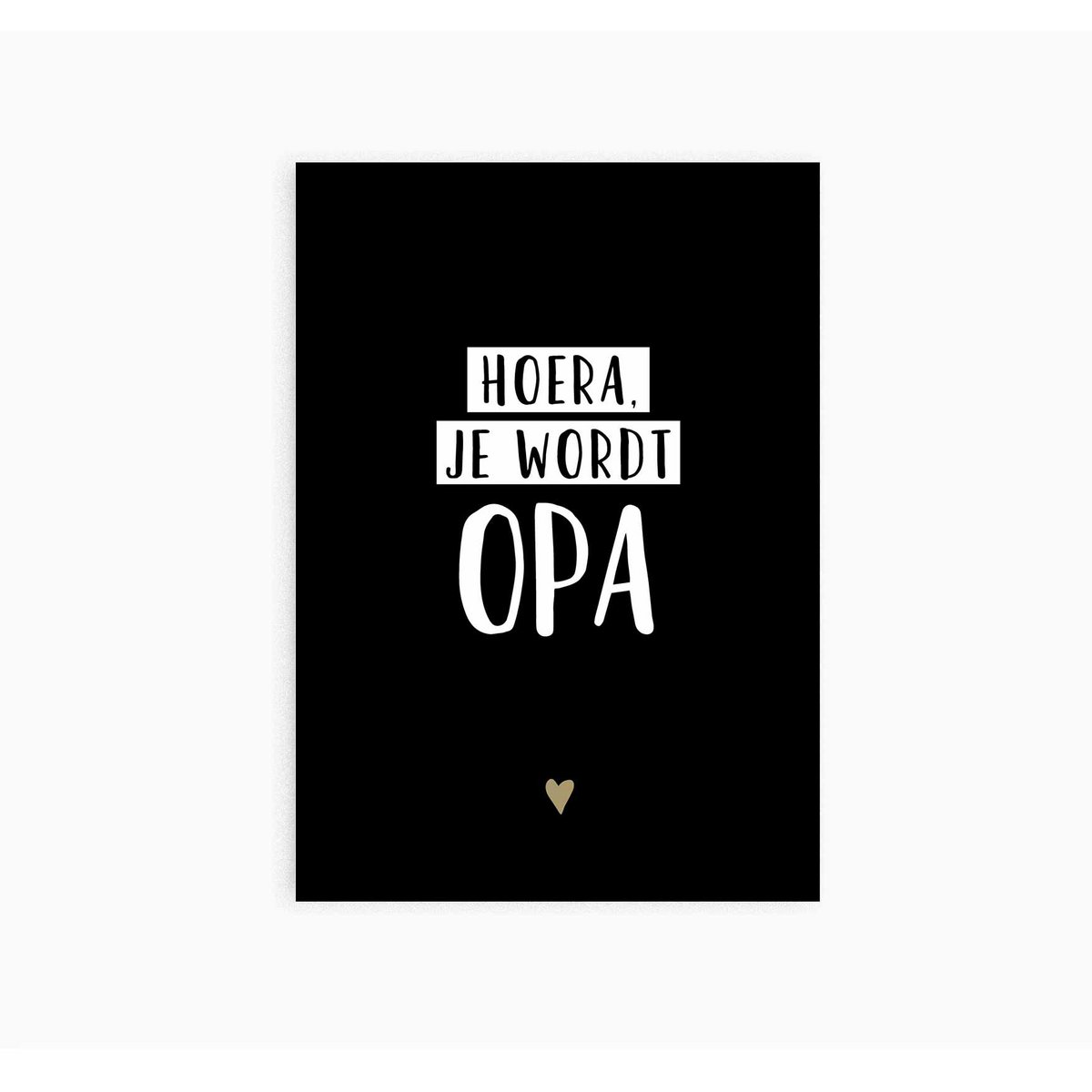 Ansichtkaart || Hoera je wordt opa