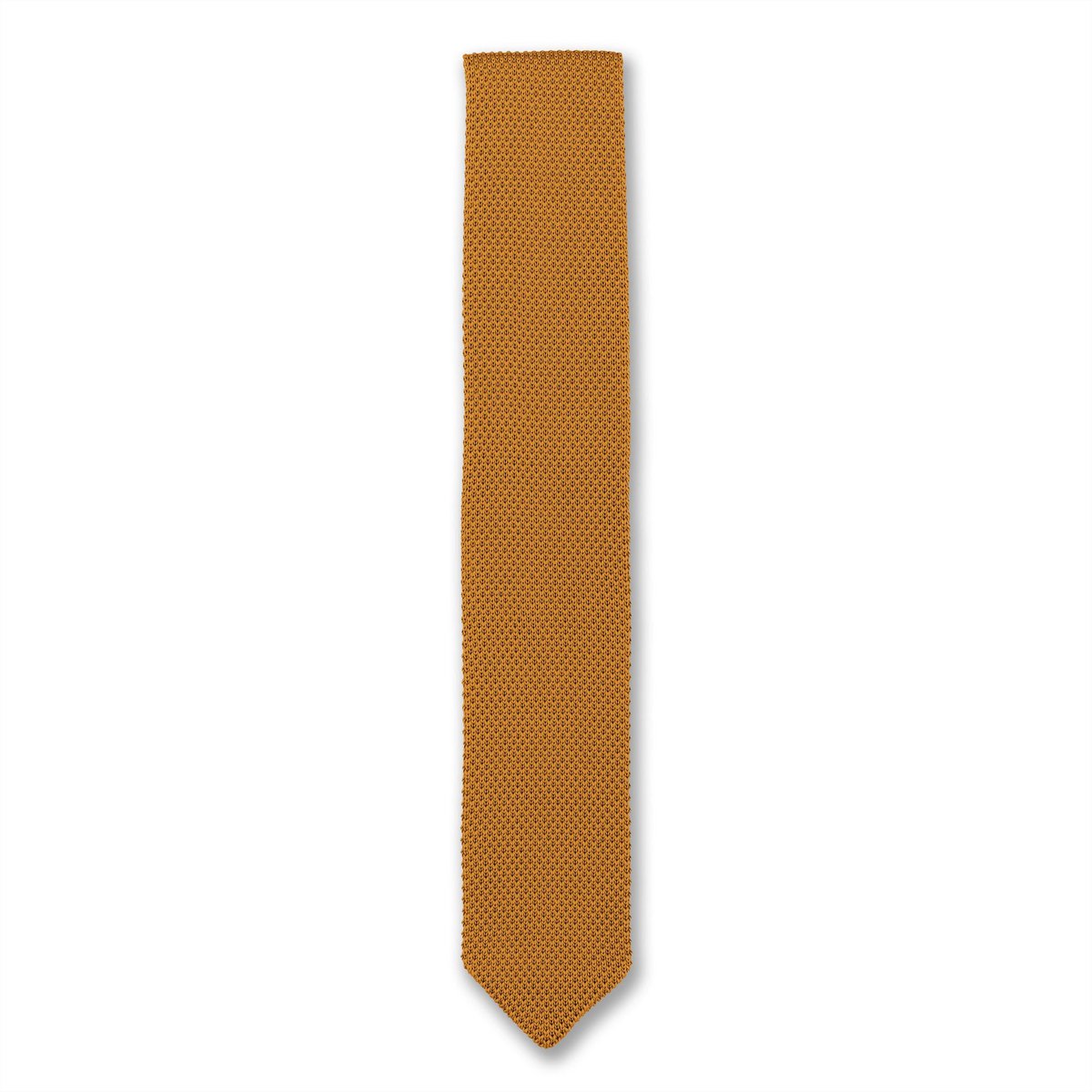 Orange ember knitted tie