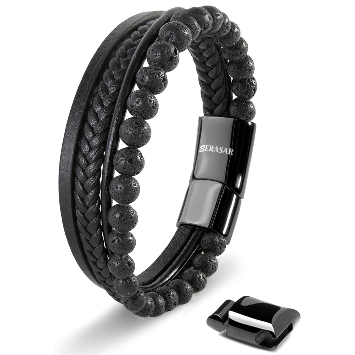 Lederarmband "Stone"