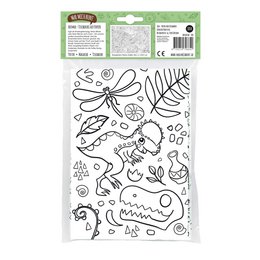 Coloring tablecloth motif Dino