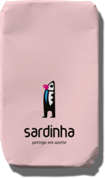 Small tin can of sardines in olive oil, 90 grams. Canned fish product.