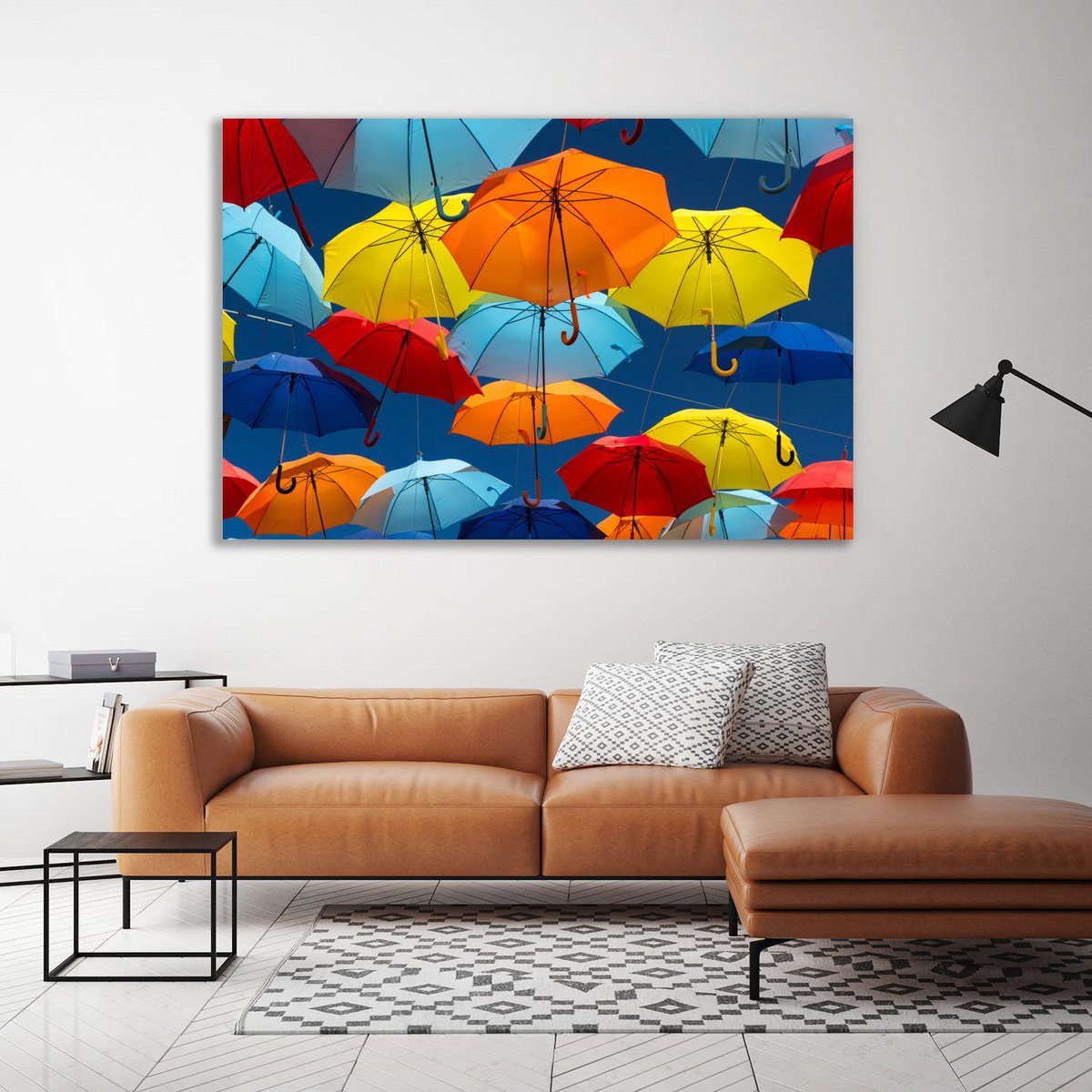 Canvas print - Colorful umbrellas