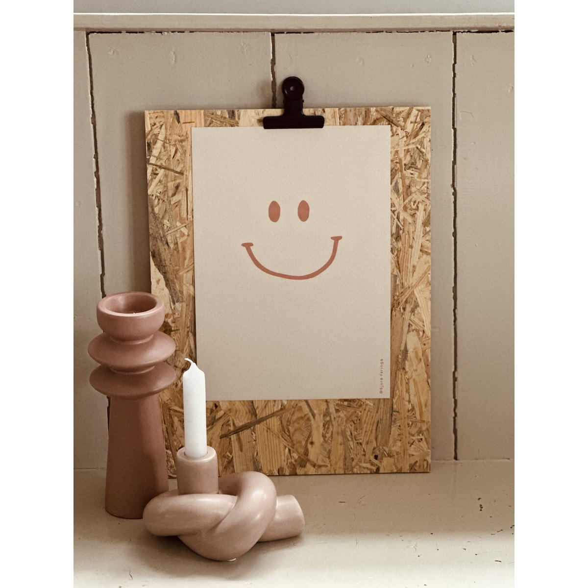 Smiley Oud Roze