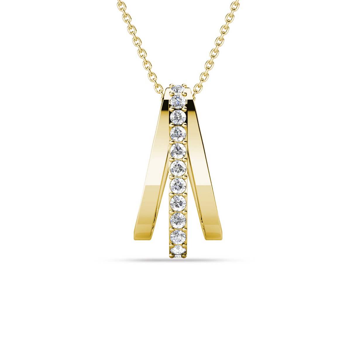 Aurielle Pendants - Gold and Crystal