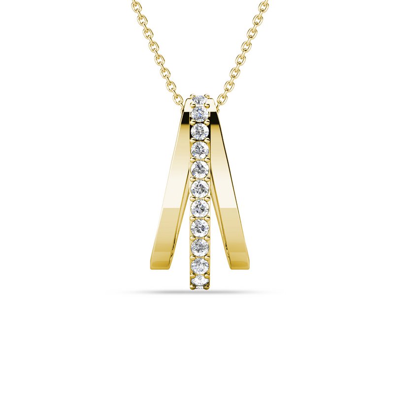 Aurielle Pendants - Gold and Crystal