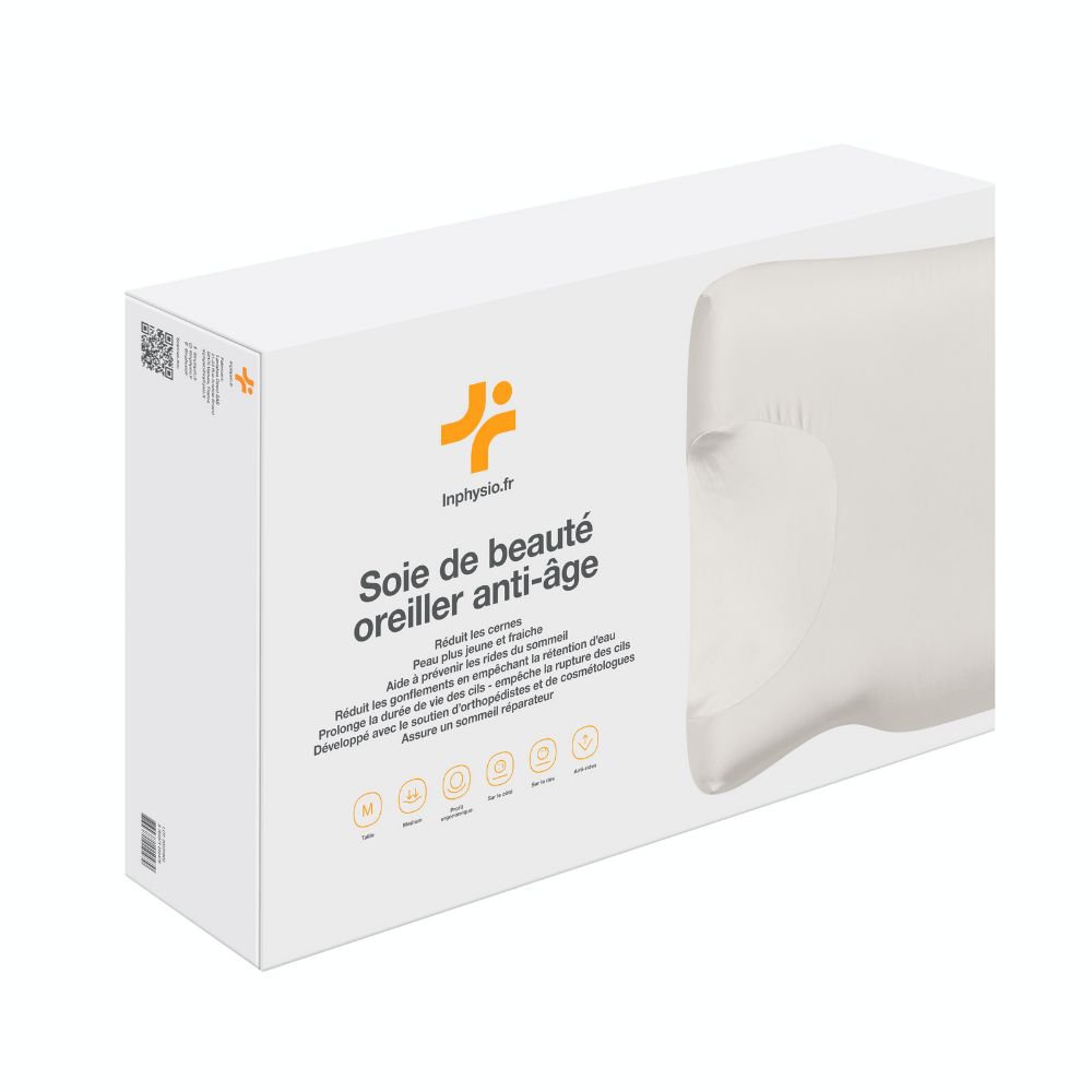 Anti-verouderingskussen met cosmetische kussensloop dermacoll | "Beauty Silk"