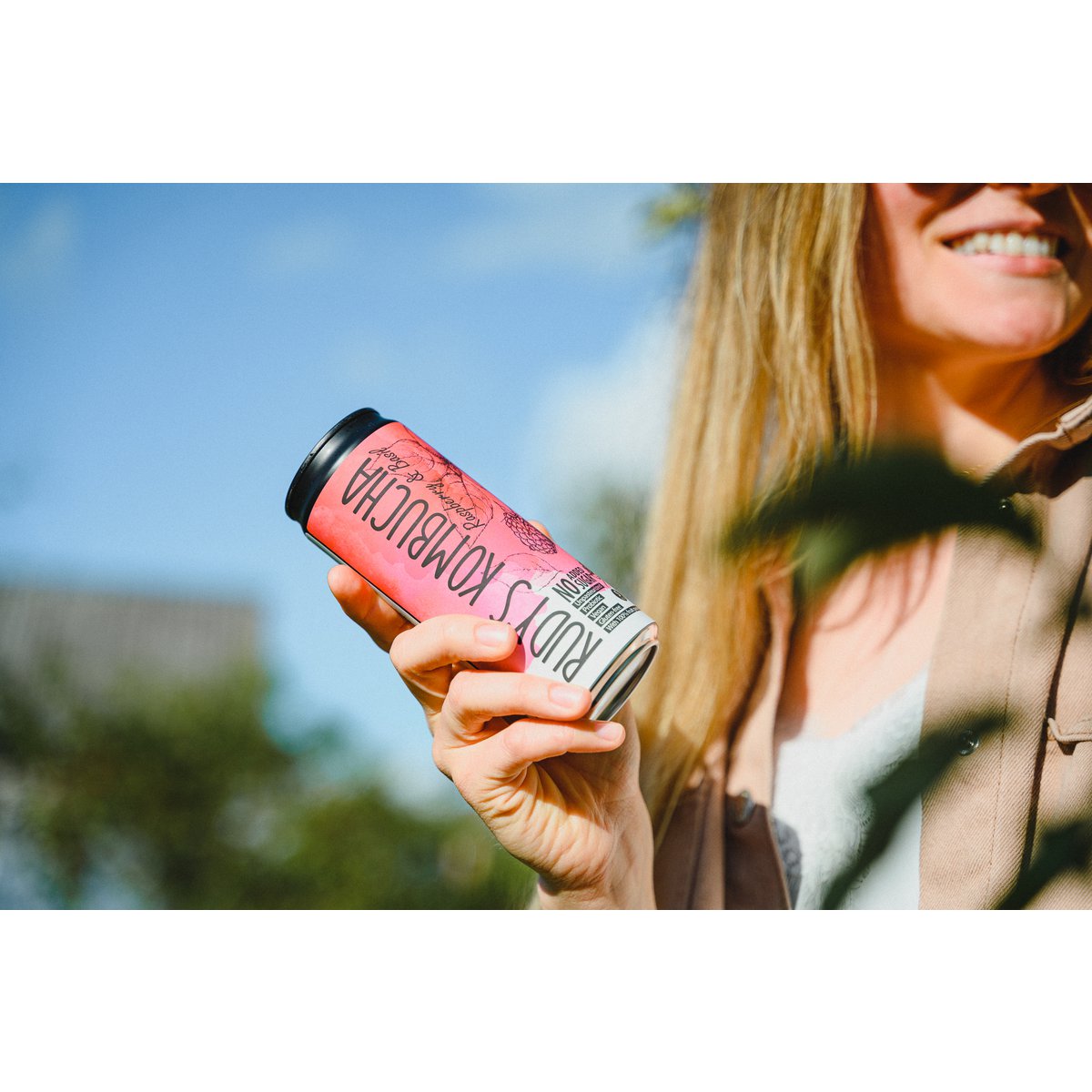 Rudys Raw Raspberry & Basil Kombucha (24x330ml)