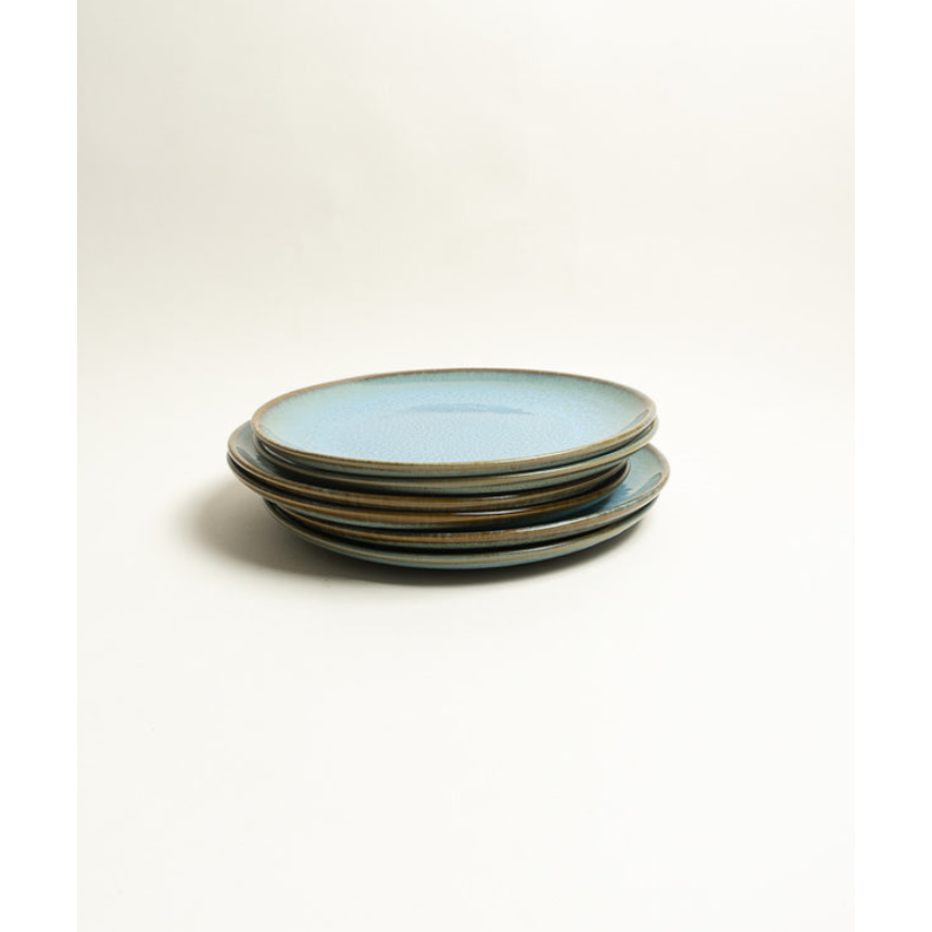 Evora Salad plate blue x 6