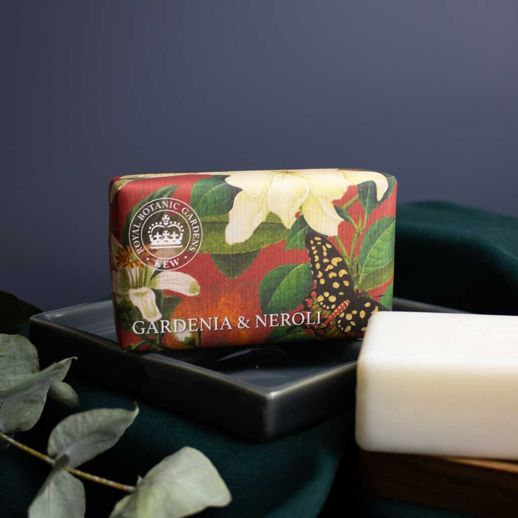 KEW RBG Shea Butter Soap 240g - Gardenia & Neroli