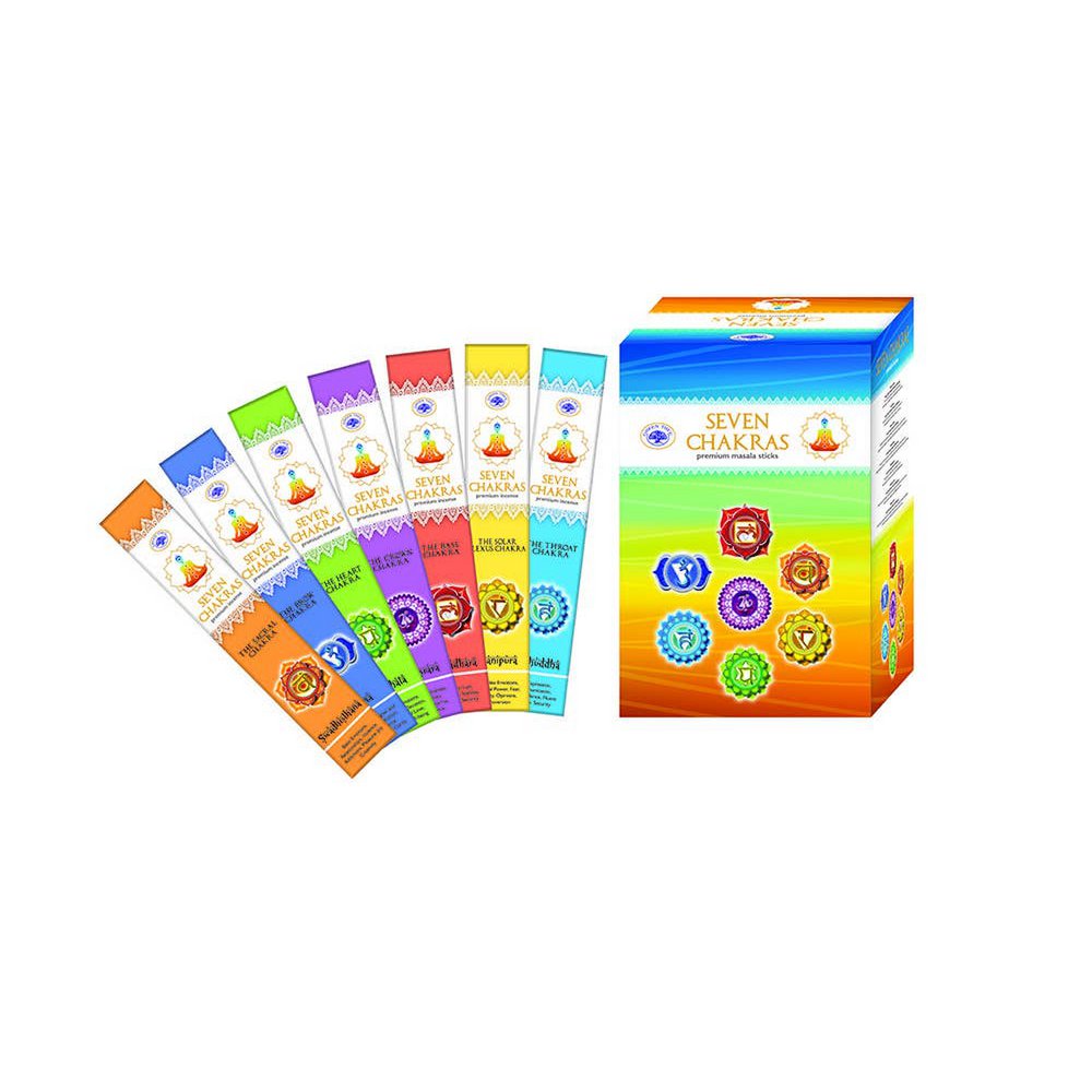 Green Tree 7 Chakras Incense Pouches (35 Pieces)