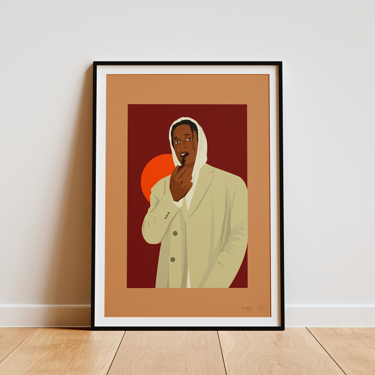 Poster "ASAP Rocky Brown" - A4 & 30x40cm - Art print